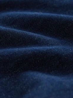 Next Boyfriend Wide Leg Mid Rise Turn Up Jeans Rinse