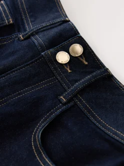 Next High Rise Stretch Wide Leg Hourglass Jeans Rinse Clearance