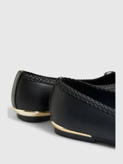 River Island Black Bow Ballet Flats Clearance