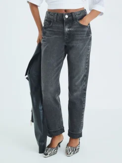 River Island Black Petite Mom Sculpt Jeans Outlet