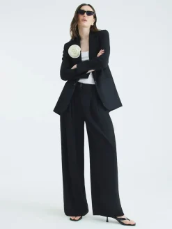 River Island Black Tailored Wide Leg Trousers Best