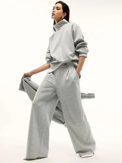 River Island Blue Marl Tailored Interlock Trousers Best