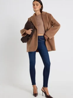 River Island Blue Mid Rise Sculpted Molly Jeans