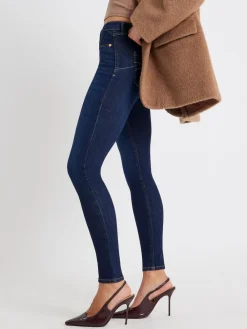 River Island Blue Mid Rise Sculpted Molly Jeans