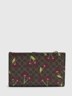 River Island Brown Monogram Cherry Print Purse Hot