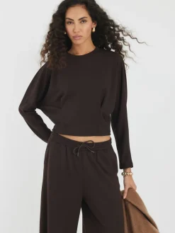 River Island Brown Premium Batwing Sweatshirt Best