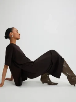 River Island Brown Premium Maxi Skirt Outlet