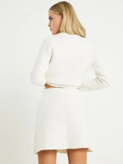 River Island Cream Petite Flippy Skirt Hot