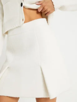 River Island Cream Petite Flippy Skirt Hot