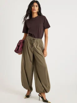 River Island Green Elasticated Balloon Trousers Clearance