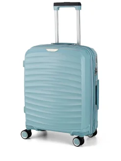 Rock Luggage Blue Sunwave Cabin Suitcase Outlet