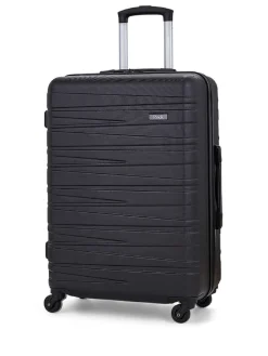 Rock Luggage Medium Seattle Suitcase Black Clearance