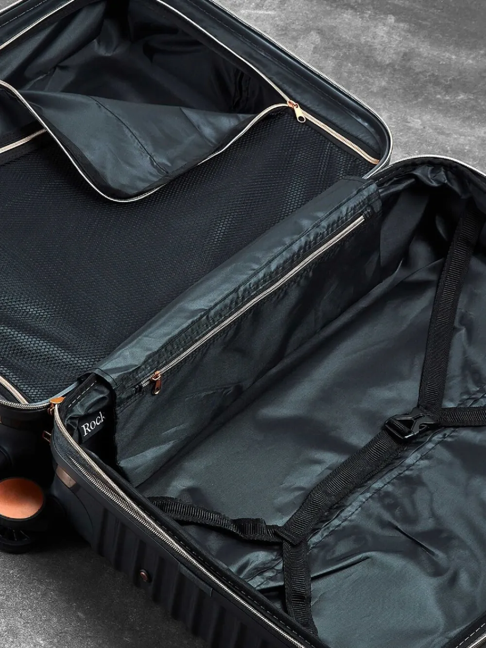 Rock Luggage Medium Selene Suitcase Grey Clearance