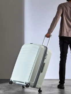 Rock Luggage Sunwave Large Suitcase White Discount