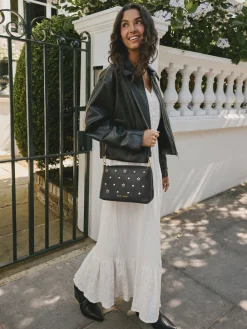 Rockett St George Black Icon Stud Cross-Body Bag Outlet