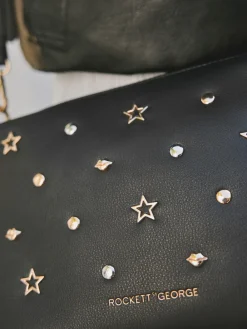 Rockett St George Black Icon Stud Cross-Body Bag Outlet