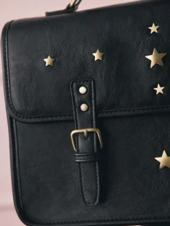 Rockett St George Black Satchel Multi Way Bag Hot