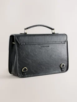 Rockett St George Black Satchel Multi Way Bag Hot