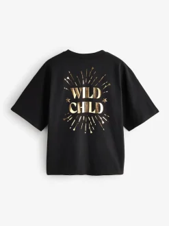 Rockett St George Black T-Shirt Short Pyjamas Set Clearance