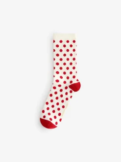 Rockett St George Black/White Spot and Harlequin 4 Pack Socks