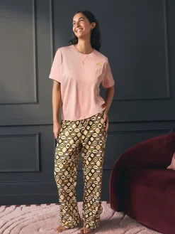 Rockett St George Khaki Green Lips Jersey Pyjamas Sale