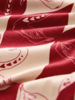 Rockett St George Red Argyle Swan Jersey Pyjamas Sale