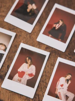 Rockett St George Red/White Polka Dot Hearts Short Robe Discount