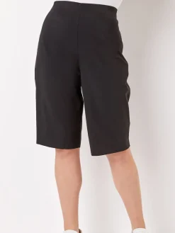 Roman Black Knee Length Stretch Shorts Discount