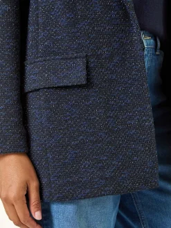 Roman Blue Boucle Jersey Blazer Hot