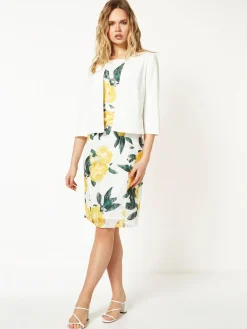 Roman 3/4 Sleeve Rochette Jacket Cream Sale