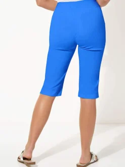 Roman Dark Blue Knee Length Stretch Shorts Best