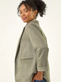 Roman Petite Suedette Blazer Green Sale
