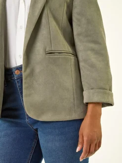Roman Petite Suedette Blazer Green Sale