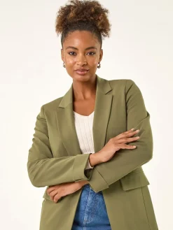 Roman Tailored Collar & Revere Blazer Green Discount