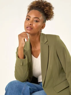 Roman Tailored Collar & Revere Blazer Green Discount