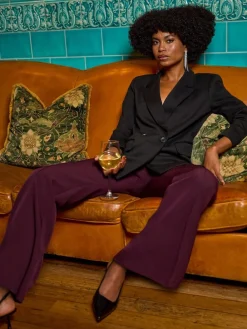 Roman Red Jet Pocket Bootleg Trousers Sale