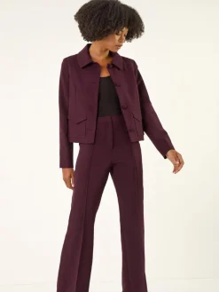 Roman Red Jet Pocket Bootleg Trousers Sale