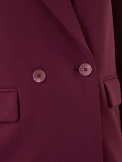 Roman Premium Stretch Ponte Blazer Red