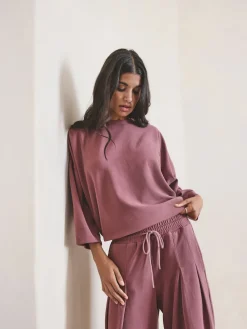 Next Rose Pink Brushed Sweatshirt Discount