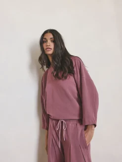 Next Rose Pink Brushed Sweatshirt Discount