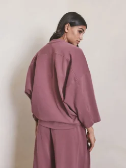 Next Rose Pink Brushed Sweatshirt Discount