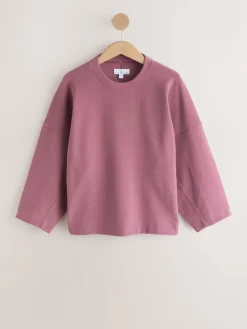 Next Rose Pink Brushed Sweatshirt Discount