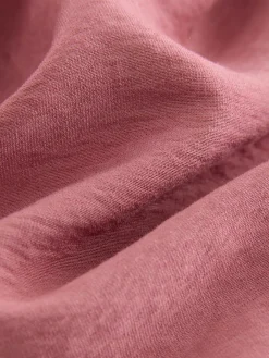 Next Wide Leg Trousers With Linen Rose Pink Hot