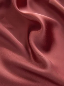 Next Rust Brown Satin Cowl Neck Wedding Guest Bridesmaid Maxi Dress Hot