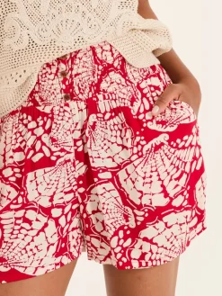 Fat Face Rust Red Mono Shell Flippy Shorts Discount