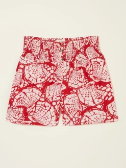 Fat Face Rust Red Mono Shell Flippy Shorts Discount