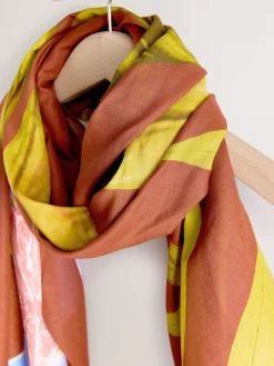 Next Rust Tropical Print Lightweight Scarf Online