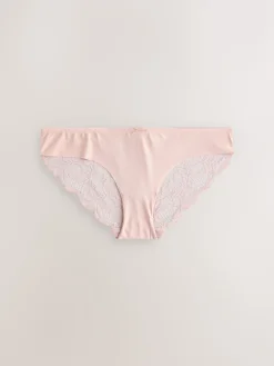 Next Brazilian No VPL Lace Back Briefs 5 Pack Sage Green Best