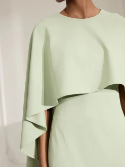 Next Sage Green Cape Maxi Dress Sale
