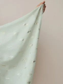 Next Sage Green Foil Lightweight Scarf Online